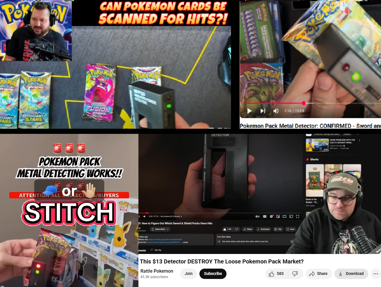 Metal Hit Detector – Scan Pokémon Booster Packs for Hits