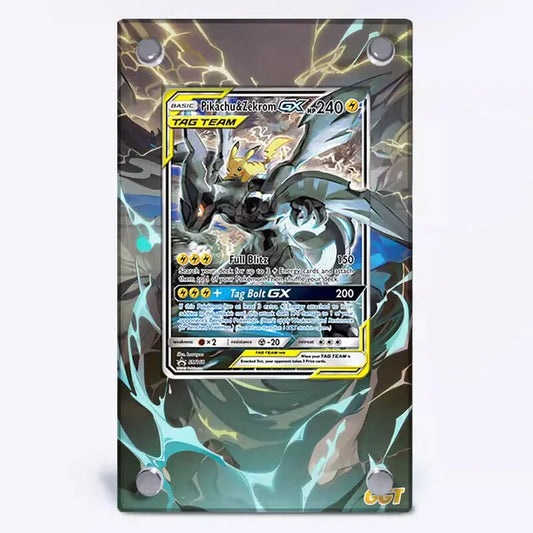 Pikachu & Zekrom GX SM168 Protective Acrylic Display Case