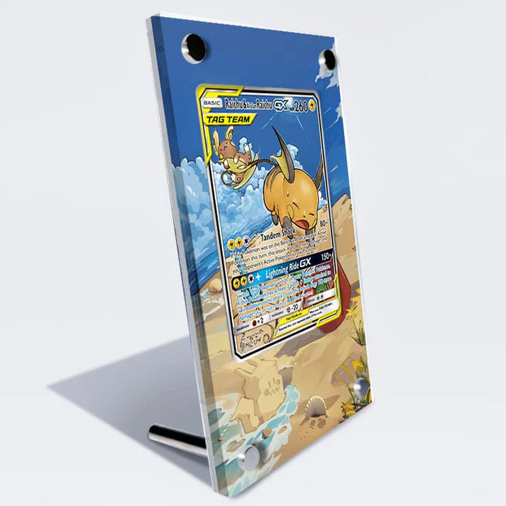 Raichu & Alolan Raichu GX 221/236 Protective Acrylic Display Case